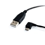 StarTechcom Cable de 30cm USB A a Micro USB B Acodado a la