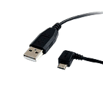 StarTechcom Cable de 30cm USB A a Micro USB B Acodado a la