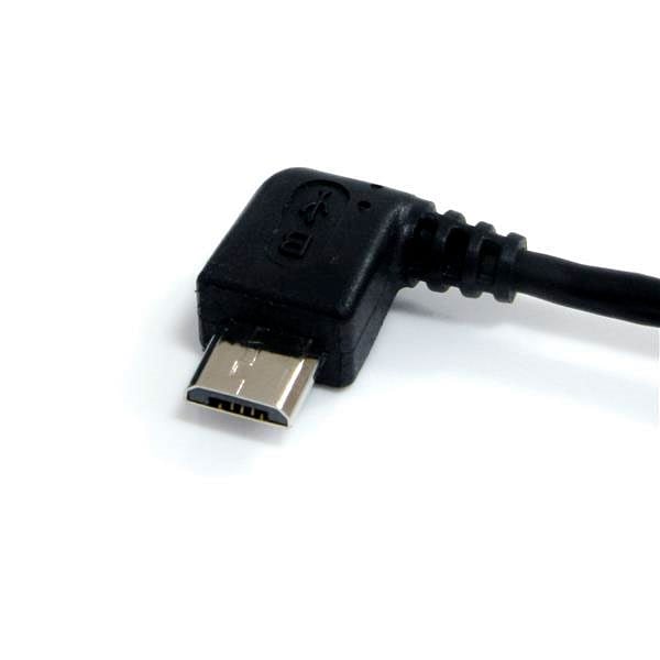 StarTechcom Cable de 30cm USB A a Micro USB B Acodado a la