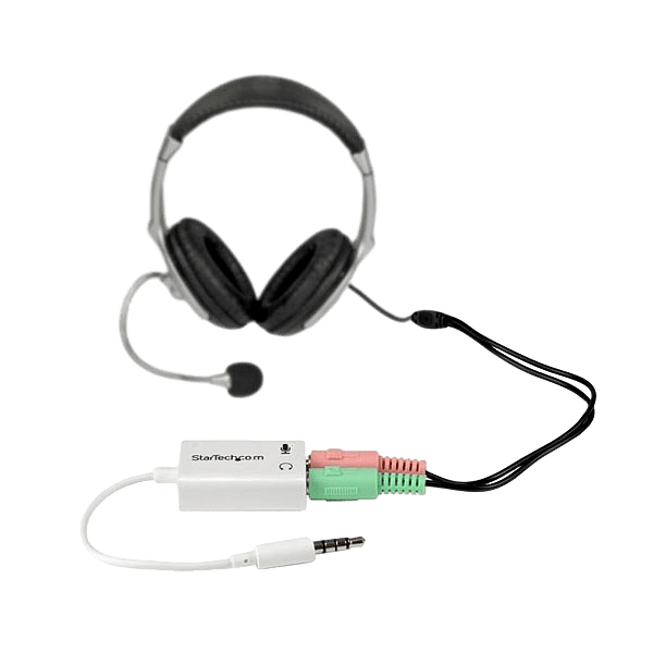StarTechcom Auriculares con Micrófono  Adaptador