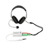 StarTechcom Auriculares con Micrófono  Adaptador