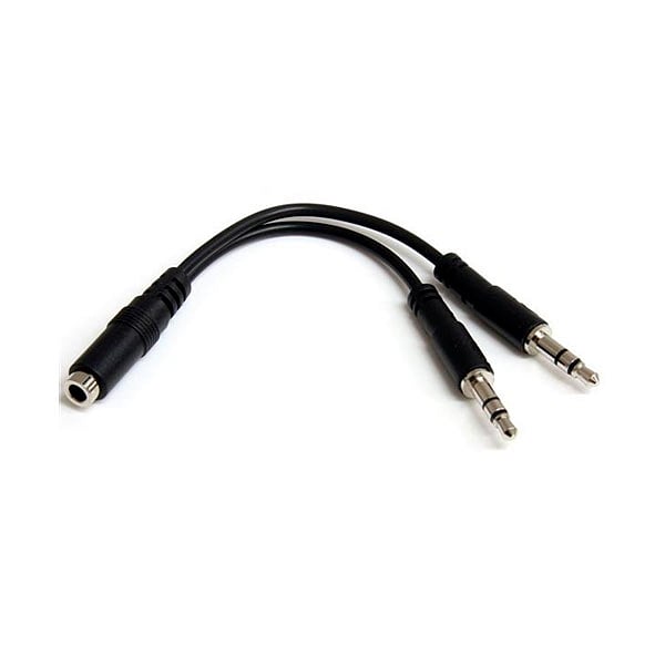 StarTechcom Divisor auriculares minijack 3 pines a 4 pines