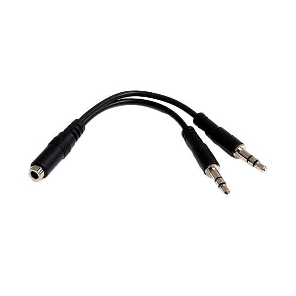 StarTechcom Divisor auriculares minijack 3 pines a 4 pines