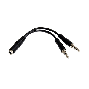 StarTechcom Divisor auriculares minijack 3 pines a 4 pines