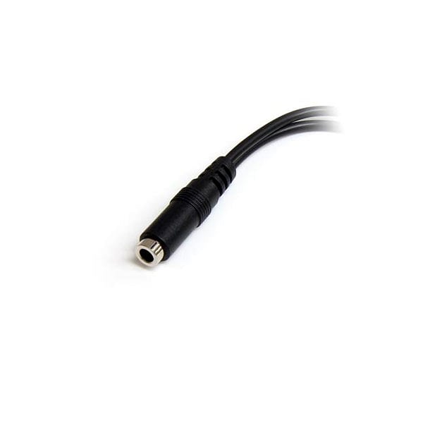 StarTechcom Divisor auriculares minijack 3 pines a 4 pines