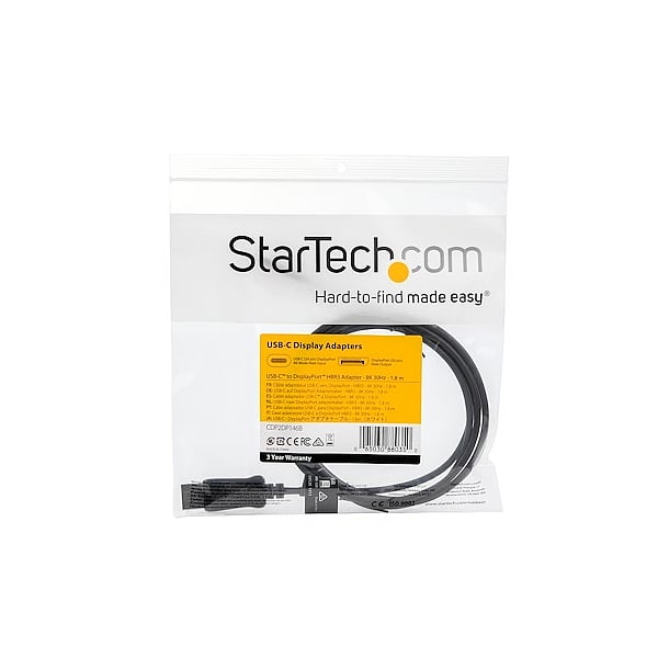 StarTech USBC a DisplayPort 18m 8K  Cable
