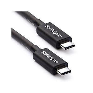 StarTechcom Cable 05m Thunderbolt 3 USBC 40Gbps Compatible USB