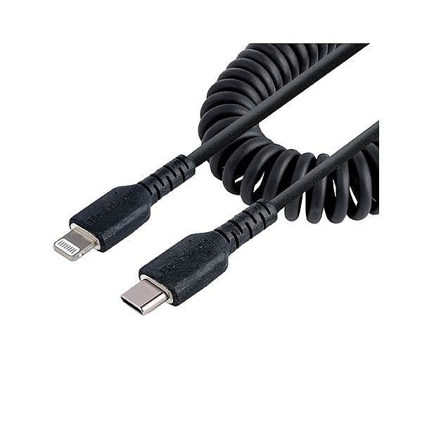 StarTechcom Cable 1m USBC a Lightning Rizado MFi USB Tipo C para iPhone