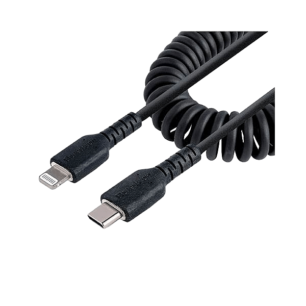 StarTechcom Cable 1m USBC a Lightning Rizado MFi USB Tipo C para iPhone