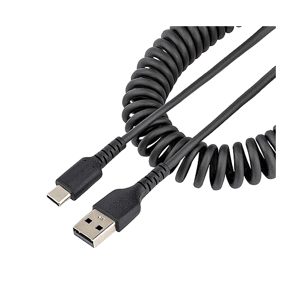 StarTechcom Cable 50cm de Carga USB A a USB C USB Tipo C Rizado USB 20
