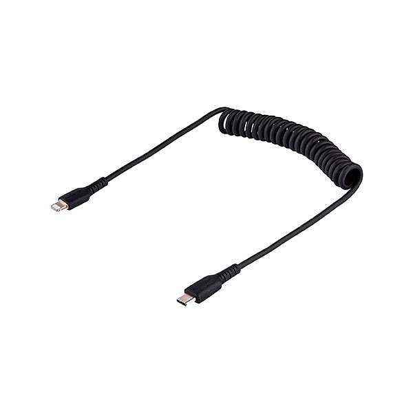 StarTechcom Cable 50cm USBC a Lightning Rizado MFi USB Tipo C de iPhone