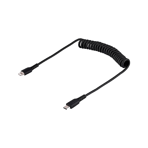 StarTechcom Cable 50cm USBC a Lightning Rizado MFi USB Tipo C de iPhone