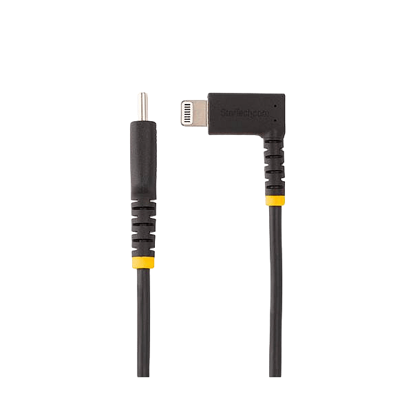 StarTechcom Cable de 1m USBC a Lightning Acodado  Certificado con MFi
