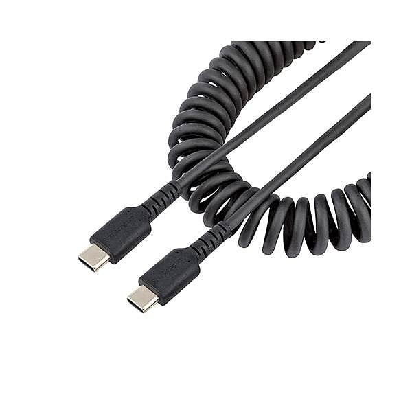 StarTechcom Cable de 50cm de Carga USB C USB Tipo C Rizado USB 20