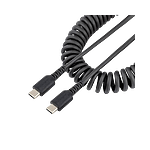 StarTechcom Cable de 50cm de Carga USB C USB Tipo C Rizado USB 20