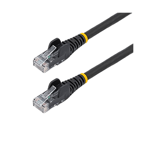 StarTechcom Cable de Red Ethernet CAT6 UTP sin Enganches  Negro  50cm