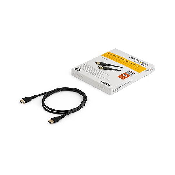 StarTechcom Cable HDMI de Alta Velocidad con Ethernet Premium 4K 60Hz 1m