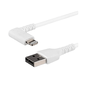 StarTechcom Cable USBA a Lightning Acodado de 1 m  Color Blanco