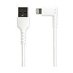 StarTechcom Cable USBA a Lightning Acodado de 1 m  Color Blanco