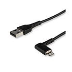 StarTechcom Cable USBA a Lightning Acodado de 1 m  Color Negro