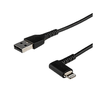 StarTech.com Cable USB-A a Lightning Acodado de 1 m - Color Negro