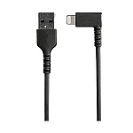 StarTechcom Cable USBA a Lightning Acodado de 1 m  Color Negro
