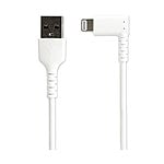 StarTechcom Cable USBA a Lightning Acodado de 2 m  Color Blanco