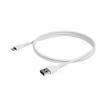 StarTechcom Cable USBA a Lightning Resistente de 1 m  Color Blanco