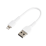 StarTechcom Cable USBA a Lightning Resistente de 15 cm  Color Blanco