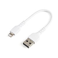 StarTech.com Cable USB-A a Lightning Resistente de 15 cm - Color Blanco