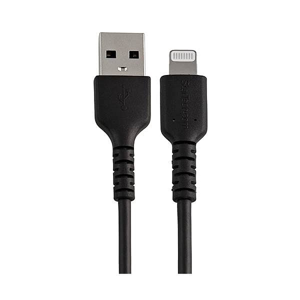 StarTechcom Cable USBA a Lightning Resistente de 15 cm  de Color Negro