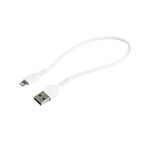 StarTechcom Cable USBA a Lightning Resistente de 30 cm  Color Blanco