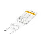 StarTechcom Cable USBC a Lightning Resistente de 1 m  de Color Blanco
