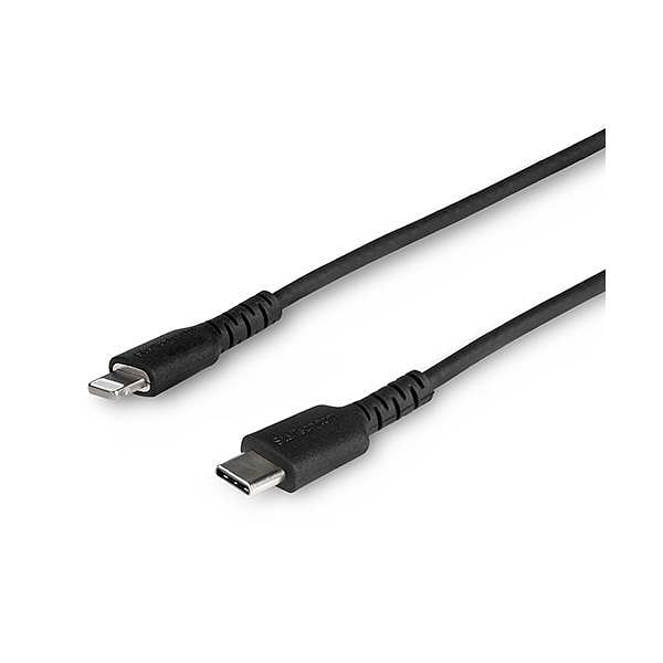StarTechcom Cable USBC a Lightning Resistente de 1 m  de Color Negro