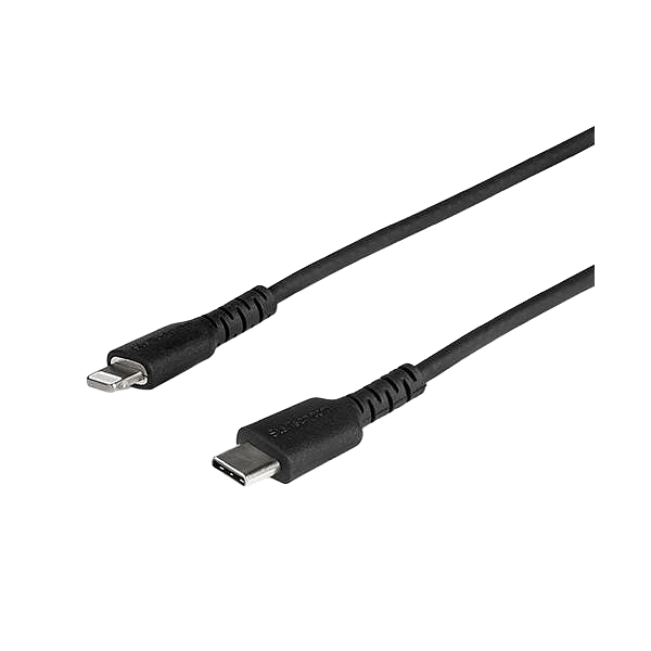 StarTechcom Cable USBC a Lightning Resistente de 1 m  de Color Negro