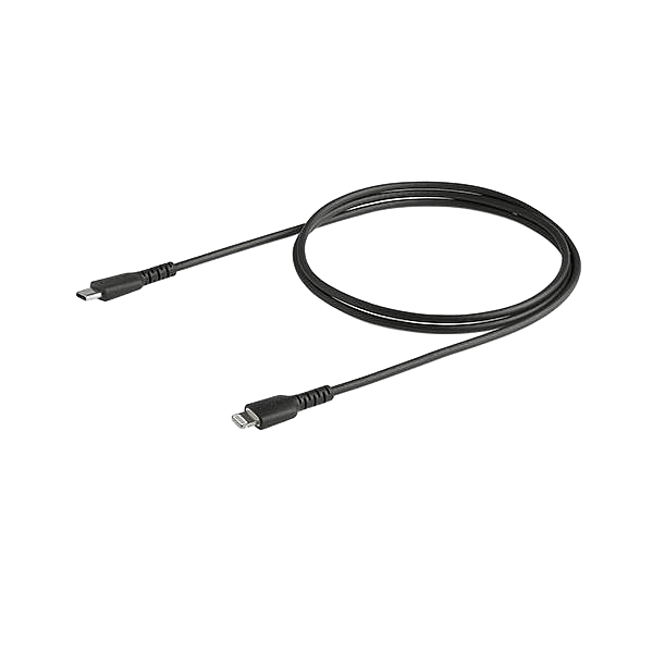 StarTechcom Cable USBC a Lightning Resistente de 1 m  de Color Negro