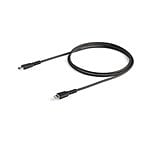StarTechcom Cable USBC a Lightning Resistente de 1 m  de Color Negro
