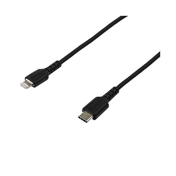 StarTechcom Cable USBC a Lightning Resistente de 2 m  de Color Negro