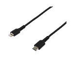 StarTechcom Cable USBC a Lightning Resistente de 2 m  de Color Negro
