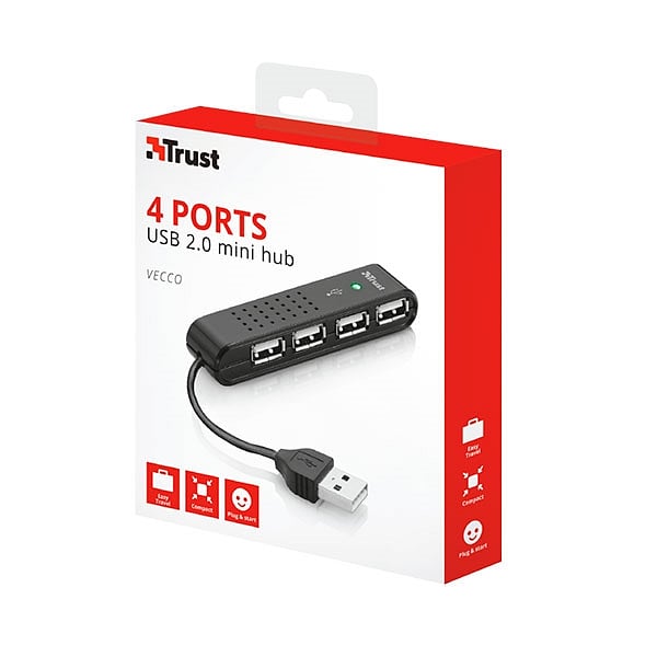 Trust EasyConnect 4 Port USB2 Mini Hub HU4440p