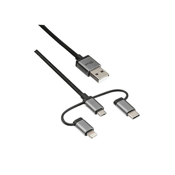 Titulo Trust 3 en 1 Micro USB a USBC 1m  Cable
