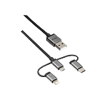 Titulo Trust 3 en 1 Micro USB a USBC 1m  Cable