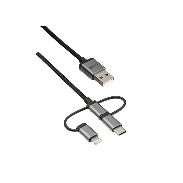 Titulo Trust 3 en 1 Micro USB a USBC 1m  Cable