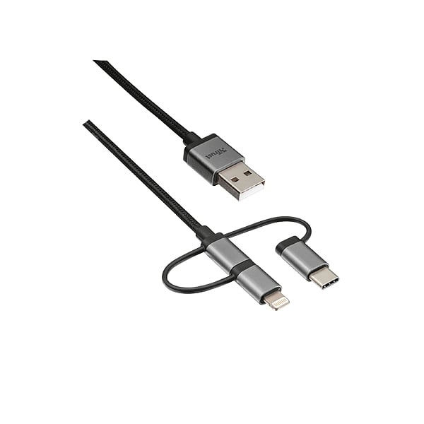Titulo Trust 3 en 1 Micro USB a USBC 1m  Cable