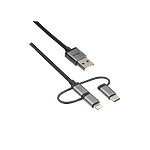 Titulo Trust 3 en 1 Micro USB a USBC 1m  Cable