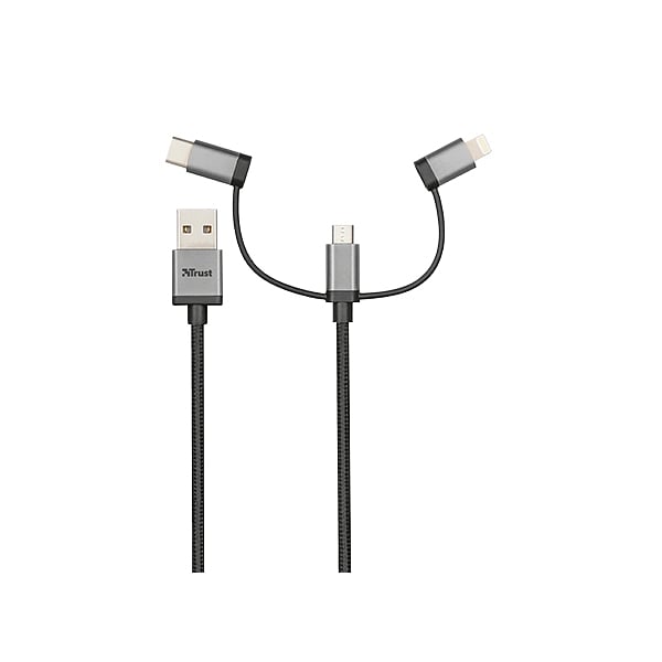 Titulo Trust 3 en 1 Micro USB a USBC 1m  Cable