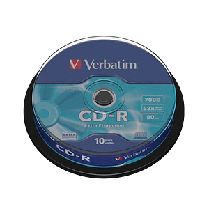 Verbatim  CDR x 10  700 MB eje