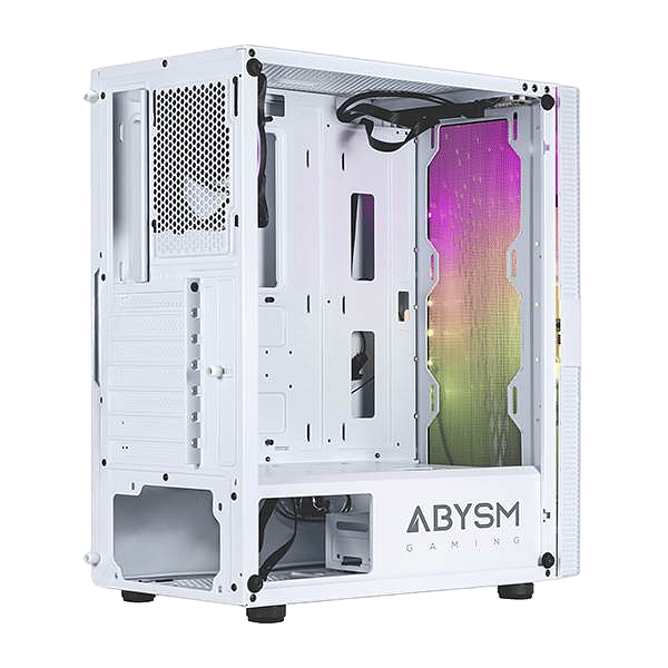 Abysm Danube Kolpa  Caja ATX Cristal Templado Blanca