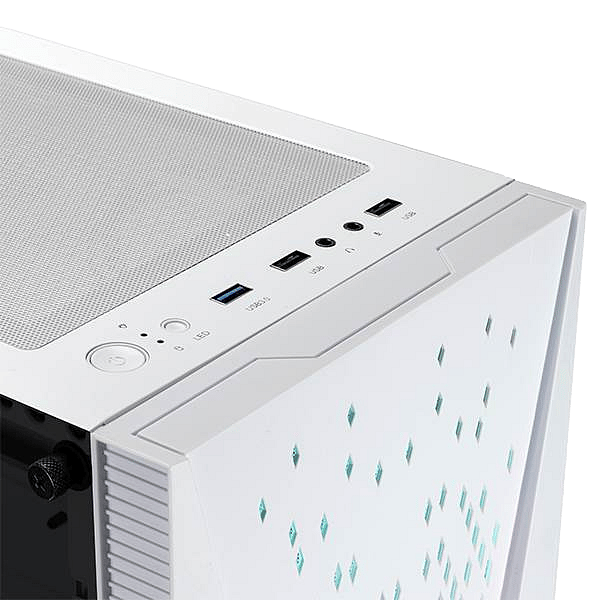 Abysm Danube Kolpa  Caja ATX Cristal Templado Blanca
