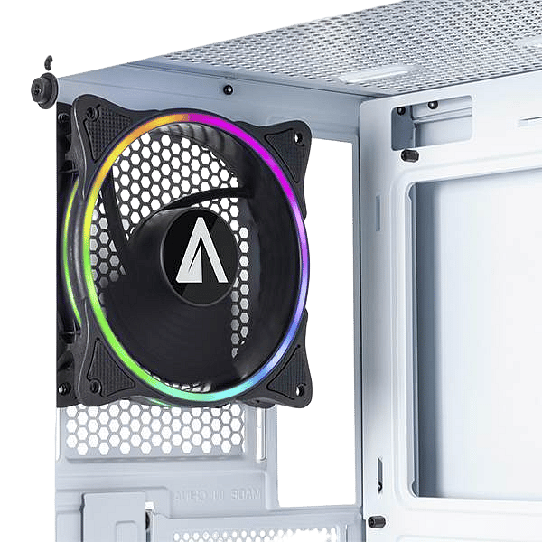 Abysm Danube Kolpa  Caja ATX Cristal Templado Blanca